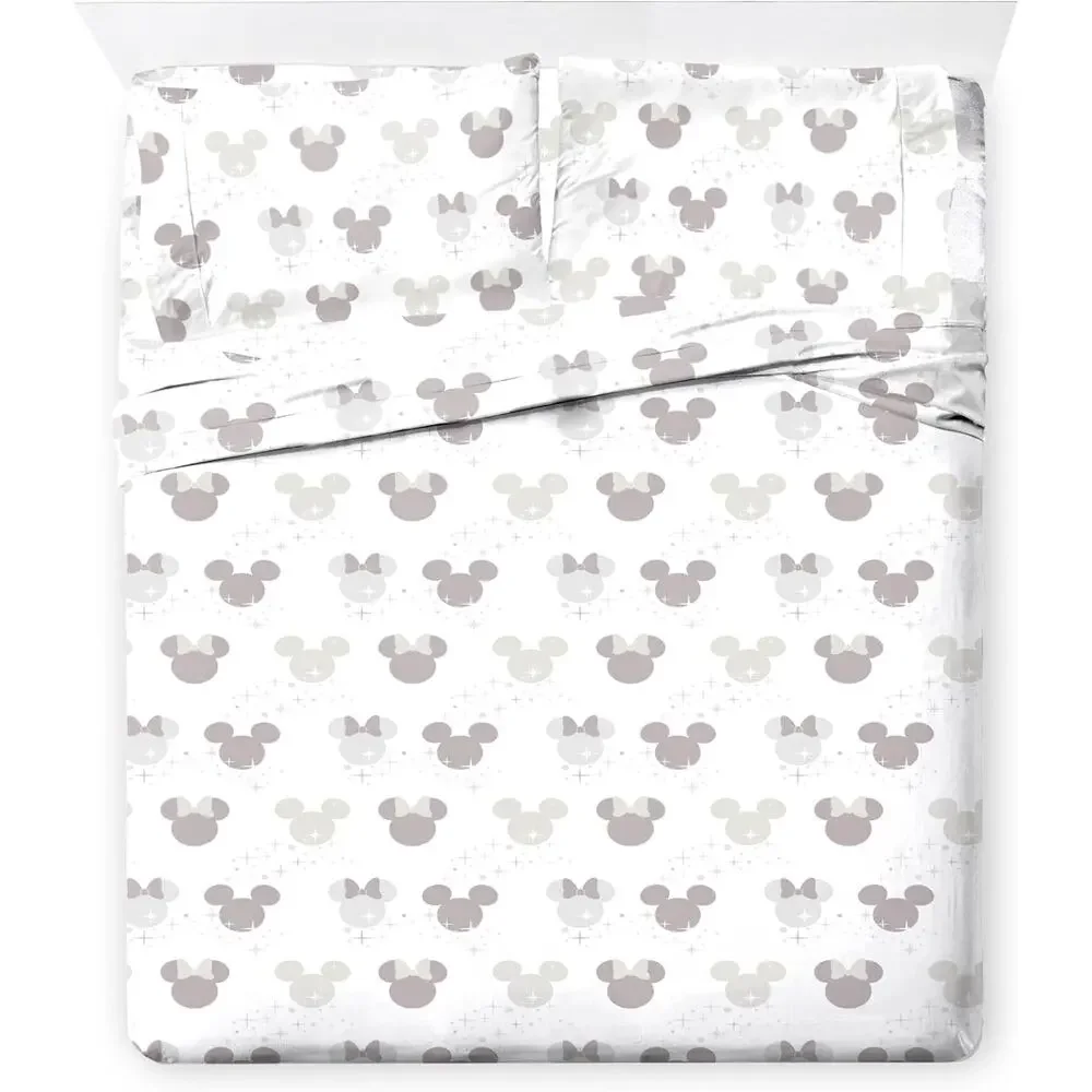 NEW Disney Mickey & Minnie Mouse 7 Pc Double Comforter Sheet Set Franco
